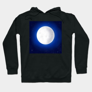 Full Moon in the Beautiful Night Sky Hoodie